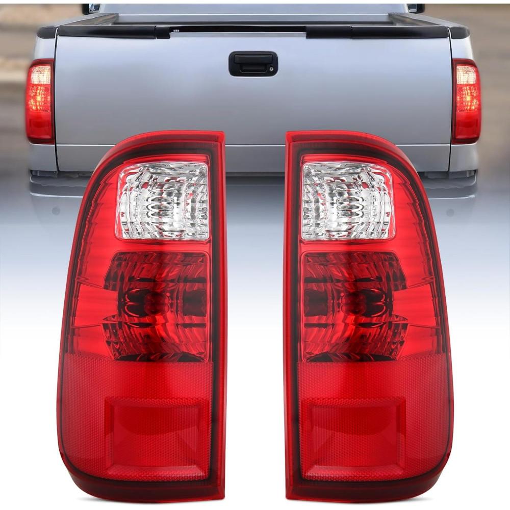 image:imageNilight Taillight Assembly Compatible with 2008 2009 2010 2011 2012 2013 2014 2015 2016 Ford F250 F350 F450 Super Duty Rear Tail Light Lamp Replacement OE Style Driver and Passenger Side Dark RedRedPair