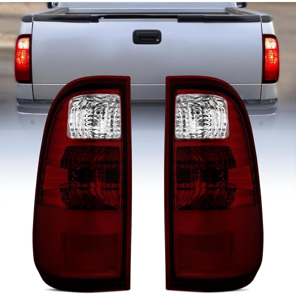 image:imageNilight Taillight Assembly Compatible with 2008 2009 2010 2011 2012 2013 2014 2015 2016 Ford F250 F350 F450 Super Duty Rear Tail Light Lamp Replacement OE Style Driver and Passenger Side Dark RedDark RedPair