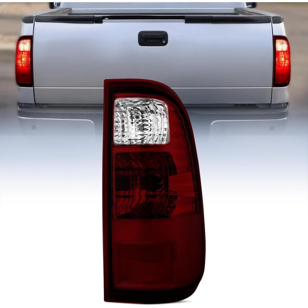 image:imageNilight Taillight Assembly Compatible with 2008 2009 2010 2011 2012 2013 2014 2015 2016 Ford F250 F350 F450 Super Duty Rear Tail Light Lamp Replacement OE Style Driver and Passenger Side Dark RedDark RedPassenger Side