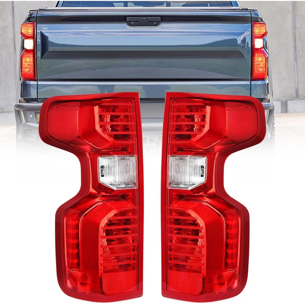 image:imageNilight Taillight Assembly Compatible with 2019 2020 2021 2022 2023 2024 Chevy Silverado 1500 20202024 Silverado 2500HD 3500HD Rear Lamp Replacement OE Style Passenger SidePair of Driver and Passenger Side