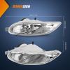 Nilight Fog Light Assembly Compatible with 2002 2003 2004 Toyota Camry 2005 2006 2007 2008 Toyota Corolla 2002 2003 2004 Toyota Camry Fog Lamps Replacement Clear Lens with 9006 12V 55W Bulbs(2002-2004 Toyota Camry/2005-2008 Corolla)