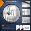 Nilight Fog Light Assembly Compatible with 2002 2003 2004 Toyota Camry 2005 2006 2007 2008 Toyota Corolla 2002 2003 2004 Toyota Camry Fog Lamps Replacement Clear Lens with 9006 12V 55W Bulbs(2005-2011 Tacoma/2007-2013 Tundra Clear)