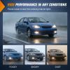 Nilight Fog Light Assembly Compatible with 2002 2003 2004 Toyota Camry 2005 2006 2007 2008 Toyota Corolla 2002 2003 2004 Toyota Camry Fog Lamps Replacement Clear Lens with 9006 12V 55W Bulbs(Clear)