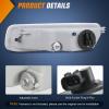 Nilight Fog Light Assembly Compatible with 2002 2003 2004 Toyota Camry 2005 2006 2007 2008 Toyota Corolla 2002 2003 2004 Toyota Camry Fog Lamps Replacement Clear Lens with 9006 12V 55W Bulbs(Clear)