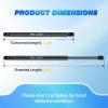 Nilight Hood Gas Struts Lift Supports 6489 for Hyundai Sonata 2011-2014 Spring Shocks 15 Inch, 2PCS Set Rod(4557)