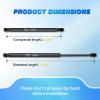 Nilight Hood Gas Struts Lift Supports 6489 for Hyundai Sonata 2011-2014 Spring Shocks 15 Inch, 2PCS Set Rod(6020)