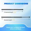 Nilight Hood Gas Struts Lift Supports 6489 for Hyundai Sonata 2011-2014 Spring Shocks 15 Inch, 2PCS Set Rod(6333)