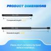 Nilight Hood Gas Struts Lift Supports 6489 for Hyundai Sonata 2011-2014 Spring Shocks 15 Inch, 2PCS Set Rod(6602)