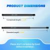 Nilight Hood Gas Struts Lift Supports 6489 for Hyundai Sonata 2011-2014 Spring Shocks 15 Inch, 2PCS Set Rod(6648)