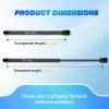 Nilight Hood Gas Struts Lift Supports 6489 for Hyundai Sonata 2011-2014 Spring Shocks 15 Inch, 2PCS Set Rod(6649)