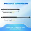 Nilight Hood Gas Struts Lift Supports 6489 for Hyundai Sonata 2011-2014 Spring Shocks 15 Inch, 2PCS Set Rod(6650)