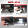 Nilight License Plate Lights Compatible with 2010 2011 2012 2013 2014 Ford Mustang 2008 2009 Ford Mercury Sable 2014 2015 Ford Edge 2010-2018 Ford Taurus with Black housing 6000K White 2PCS Pack(2014-2023 Durango)
