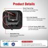 Nilight License Plate Lights Compatible with 2010 2011 2012 2013 2014 Ford Mustang 2008 2009 Ford Mercury Sable 2014 2015 Ford Edge 2010-2018 Ford Taurus with Black housing 6000K White 2PCS Pack(Smoke 2003-2018 Dodge Ram)