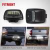 Nilight License Plate Lights Compatible with 2010 2011 2012 2013 2014 Ford Mustang 2008 2009 Ford Mercury Sable 2014 2015 Ford Edge 2010-2018 Ford Taurus with Black housing 6000K White 2PCS Pack(Red 2005-2015 Tacoma/2000-2013 Tundra)
