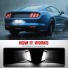 Nilight License Plate Lights Compatible with 2010 2011 2012 2013 2014 Ford Mustang 2008 2009 Ford Mercury Sable 2014 2015 Ford Edge 2010-2018 Ford Taurus with Black housing 6000K White 2PCS Pack(2010-2014 Ford Mustang/2007-2014 Lincoln MKX)