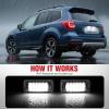 Nilight License Plate Lights Compatible with 2010 2011 2012 2013 2014 Ford Mustang 2008 2009 Ford Mercury Sable 2014 2015 Ford Edge 2010-2018 Ford Taurus with Black housing 6000K White 2PCS Pack(2012-2020 TOYOTA 86)