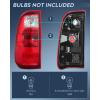 Nilight Taillight Assembly Compatible with 2008 2009 2010 2011 2012 2013 2014 2015 2016 Ford F250 F350 F450 Super Duty Rear Tail Light Lamp Replacement OE Style Driver and Passenger Side Dark Red(Red-Pair)