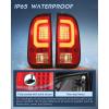 Nilight Taillight Assembly Compatible with 2008 2009 2010 2011 2012 2013 2014 2015 2016 Ford F250 F350 F450 Super Duty Rear Tail Light Lamp Replacement OE Style Driver and Passenger Side Dark Red(LED Red-C Shape-Pair)