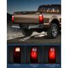 Nilight Taillight Assembly Compatible with 2008 2009 2010 2011 2012 2013 2014 2015 2016 Ford F250 F350 F450 Super Duty Rear Tail Light Lamp Replacement OE Style Driver and Passenger Side Dark Red(Dark Red-Pair)