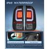 Nilight Taillight Assembly Compatible with 2008 2009 2010 2011 2012 2013 2014 2015 2016 Ford F250 F350 F450 Super Duty Rear Tail Light Lamp Replacement OE Style Driver and Passenger Side Dark Red(LED Black- C Shape-Pair)
