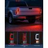 Nilight Taillight Assembly Compatible with 2008 2009 2010 2011 2012 2013 2014 2015 2016 Ford F250 F350 F450 Super Duty Rear Tail Light Lamp Replacement OE Style Driver and Passenger Side Dark Red(LED Black- C Shape-Pair)