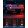 Nilight Taillight Assembly Compatible with 2008 2009 2010 2011 2012 2013 2014 2015 2016 Ford F250 F350 F450 Super Duty Rear Tail Light Lamp Replacement OE Style Driver and Passenger Side Dark Red(LED Black-Red C Shape-Pair)