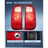 Nilight Taillight Assembly Compatible with 2008 2009 2010 2011 2012 2013 2014 2015 2016 Ford F250 F350 F450 Super Duty Rear Tail Light Lamp Replacement OE Style Driver and Passenger Side Dark Red(Red-Pair)