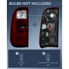 Nilight Taillight Assembly Compatible with 2008 2009 2010 2011 2012 2013 2014 2015 2016 Ford F250 F350 F450 Super Duty Rear Tail Light Lamp Replacement OE Style Driver and Passenger Side Dark Red(Dark Red-Driver Side)