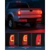 Nilight Taillight Assembly Compatible with 2008 2009 2010 2011 2012 2013 2014 2015 2016 Ford F250 F350 F450 Super Duty Rear Tail Light Lamp Replacement OE Style Driver and Passenger Side Dark Red(LED Red-C Shape-Pair)