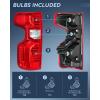 Nilight Taillight Assembly Compatible with 2019 2020 2021 2022 2023 2024 Chevy Silverado 1500 2020-2024 Silverado 2500HD 3500HD Rear Lamp Replacement OE Style Passenger Side(Driver Side)