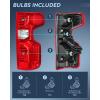 Nilight Taillight Assembly Compatible with 2019 2020 2021 2022 2023 2024 Chevy Silverado 1500 2020-2024 Silverado 2500HD 3500HD Rear Lamp Replacement OE Style Passenger Side(Passenger Side)