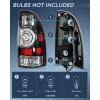 Nilight Taillight Assembly Compatible with Toyota Tacoma 2005 2006 2007 2008 2009 2010 2011 2012 2013 2014 2015 Rear Tail Light Lamp Replacement Black Housing LED Lens Driver and Passenger Side(Black-Passenger Side)