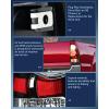 Nilight Taillight Assembly Compatible with Toyota Tacoma 2005 2006 2007 2008 2009 2010 2011 2012 2013 2014 2015 Rear Tail Light Lamp Replacement Black Housing LED Lens Driver and Passenger Side(Black-Passenger Side)