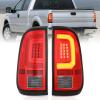 Nilight Taillight Assembly Compatible with 2008 2009 2010 2011 2012 2013 2014 2015 2016 Ford F250 F350 F450 Super Duty Rear Tail Light Lamp Replacement OE Style Driver and Passenger Side Dark Red(LED Red-C Shape-Pair)