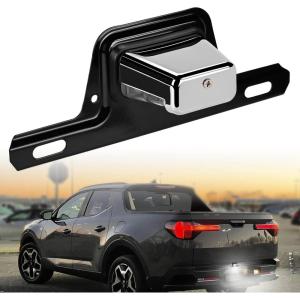 Nilight LED License Plate Light w/Bracket Mount Waterproof Courtesy Step Tag Dome Cargo Lights Chrome Housing 12V for Truck Trailer RV UTV ATV Camper Boat(License Plate Light w/Bracket)