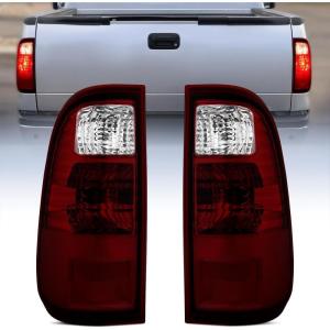 Nilight Taillight Assembly Compatible with 2008 2009 2010 2011 2012 2013 2014 2015 2016 Ford F250 F350 F450 Super Duty Rear Tail Light Lamp Replacement OE Style Driver and Passenger Side Dark Red(Dark Red-Pair)