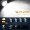 Nilight 4 Inch Yellow LED Light Pods 2PCS Triple Row 60W Flood Spot Combo Offroad Driving Fog Lighting for 12V 24V Pickup Truck ATV UTV SUV(2Pcs White Shell with White Light)