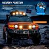 Nilight 4Inch Off-Road LED Light Bar, 2PCS 60W 3 Lighting Modes (White/Amber/White&Amber) Driving Fog Light Spot Flood Lights with 18AWG Wiring Harness for Truck Car ATV SUV Jeep Boat(Amber&White 2PCS 6 Modes with Wiring Harness)