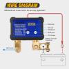 Nilight 240A Remote Battery Disconnect Switch 12V 24V Car Smart Anti-Theft Kill Switches Upgrade Prevent Power Drain Wireless Remote Control Relay Fobs Voltmeter Display for Auto Cars Truck RV Boat