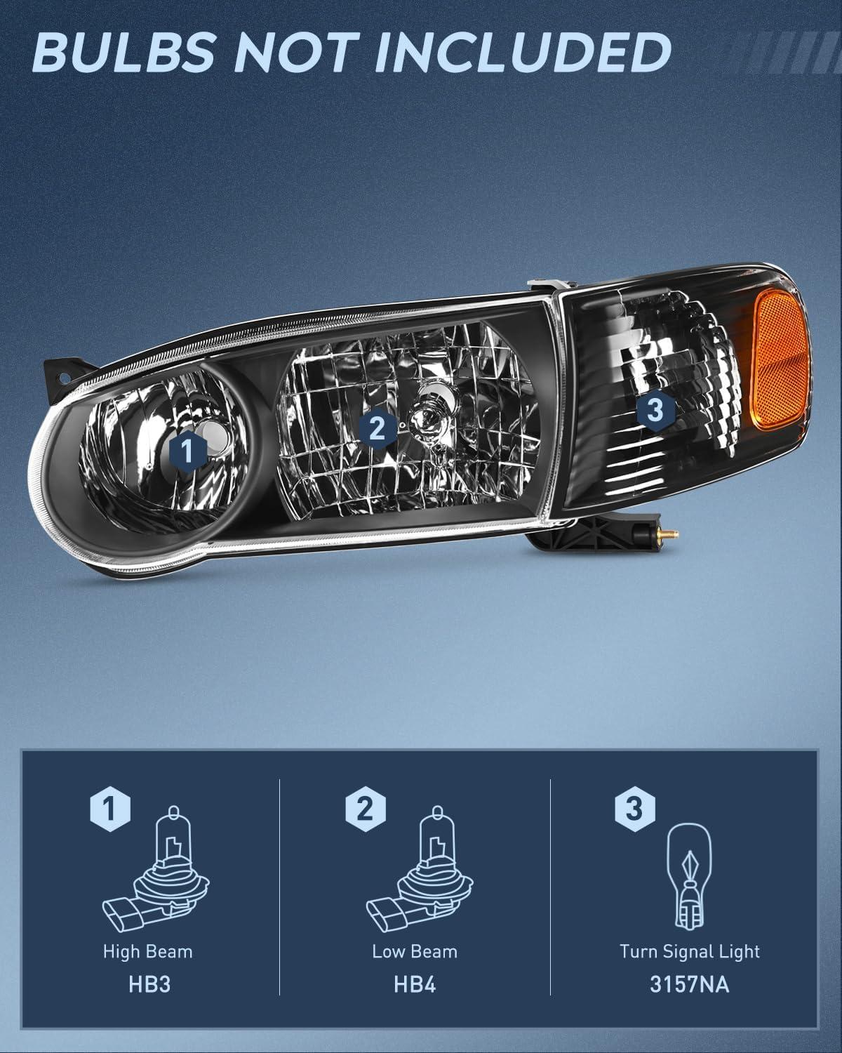 image:imageNilight Headlight Assembly Compatible with 2009 2010 Toyota Corolla XLELEBase Replacement Headlamp Chrome Housing Amber Reflector Driver and Passenger SideNot fit S or XRS TrimBlack Housing Amber Reflector