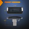 Nilight 2.5 Inch Oval Side Marker Clearance Light 2 LED 8 Pack White Lens Amber Light 80LM High Lumen Waterproof Surface Mount 12V Direct Wire for Truck Trailer Boat RV Semi(Smoked Amber/Red -Ram 2500 3500 2010-2018)
