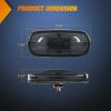 Nilight 2.5 Inch Oval Side Marker Clearance Light 2 LED 8 Pack White Lens Amber Light 80LM High Lumen Waterproof Surface Mount 12V Direct Wire for Truck Trailer Boat RV Semi(Smoked Amber/Red -Ram 1500 2500 3500 2003-2009)