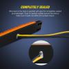 Nilight 2.5 Inch Oval Side Marker Clearance Light 2 LED 8 Pack White Lens Amber Light 80LM High Lumen Waterproof Surface Mount 12V Direct Wire for Truck Trailer Boat RV Semi(Amber/Red -Universal)