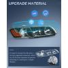 Nilight Headlight Assembly Compatible with 2005 2006 Toyota Camry LE XLE SE Headlamps Replacement Chrome Housing Amber Reflector Upgraded Clear Lens Driver and Passenger Side(Black Housing+ Amber Reflector)