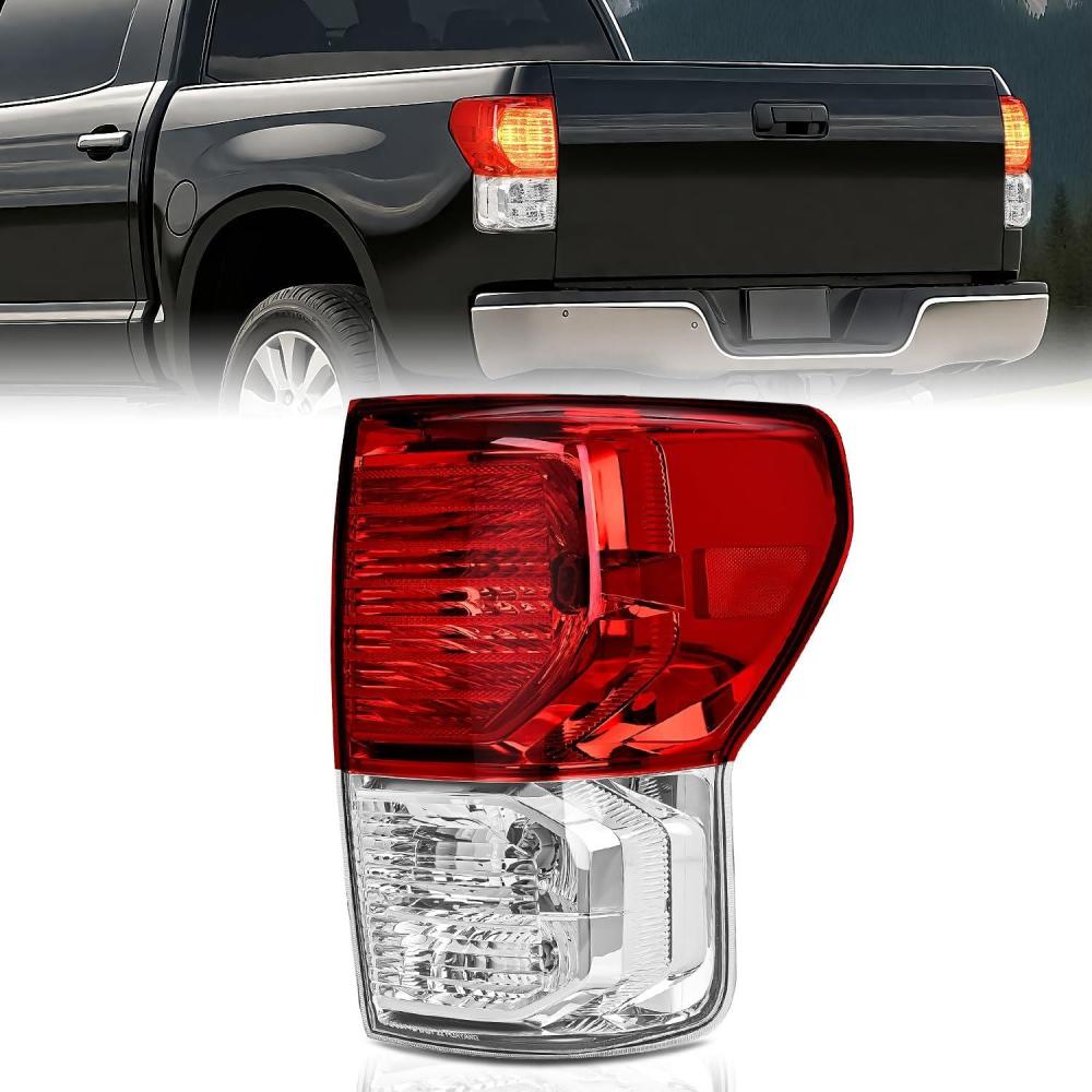 image:imageNilight Headlight Assembly for 2007 2008 2009 2010 2011 2012 2013 Toyota Tundra 20082017 Sequoia Headlamps Replacement Chrome Housing Amber Reflector Driver and Passenger SideRight Passenger Side
