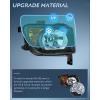 Nilight Headlight Assembly Compatible with 2003 2004 2005 2006 Honda Element OE Style Replacement Halogen Headlights Chrome Housing Amber Reflector Headlamp Passenger and Driver Side(Black Housing Amber Reflector)