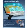 Nilight Headlight Assembly Compatible with 2004 2005 2006 2007 2008 2009 2010 2011 2012 2013 2014 2015 Nissan Titan 2004 2005 2006 2007 Armada Headlamps Replacement Chrome Housing Amber Reflector(Chrome Housing+ Amber Reflector)