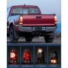Nilight Headlight Assembly Compatible with 2012 2013 2014 2015 Toyota Tacoma Pickup Truck Replacement Headlamp Chrome Housing Amber Reflector Driver and Passenger Side(Black-Pair)