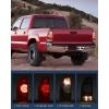 Nilight Headlight Assembly Compatible with 2012 2013 2014 2015 Toyota Tacoma Pickup Truck Replacement Headlamp Chrome Housing Amber Reflector Driver and Passenger Side(Red-Driver Side)