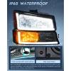Nilight Headlight and Taillight Assembly Combo Compatible with 2003 2004 2005 2006 Chevy Silverado 1500 1500HD 2500 2500HD 3500 2007 Chevy Silverado 1500 2500 3500 Classic OE Style(Smoke Chrome Housing + Amber Reflector + DRL)